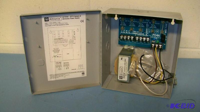 lot 49 image: Altronix Wall Mount CCTV Power Supply w 4 Fuse Protected Outputs