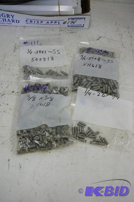 Hex head stainless steel set screws 38 x 58...