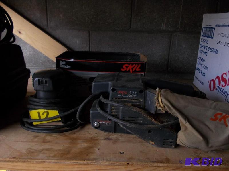 lot 12 image: Craftsman Sander, Skil Belt Sander...