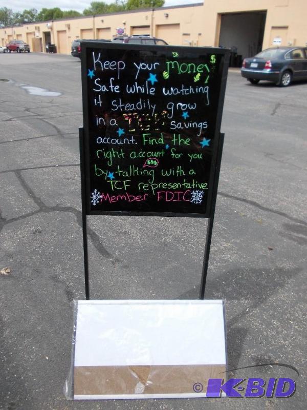 lot 23 image: Dry Erase Boards (1-Standing, 1-Hanging)...