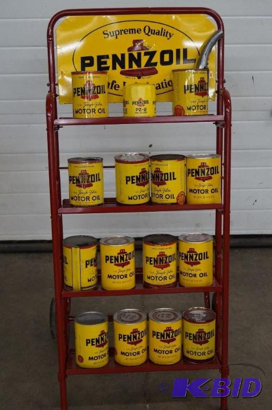 Restored Oil Display Rack