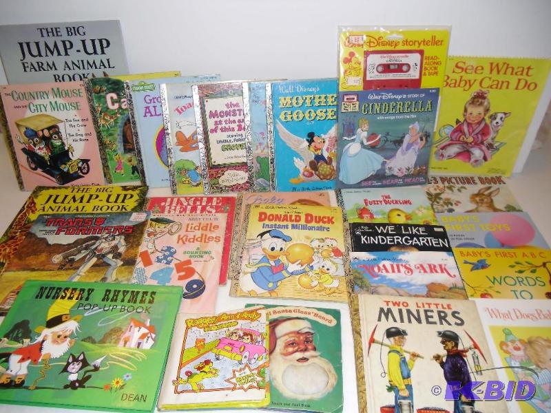 lot 20012 image: Lot of Childrens Books Little Golden Book, Pop-up, Babys Perma-Life, Liddle Kiddle