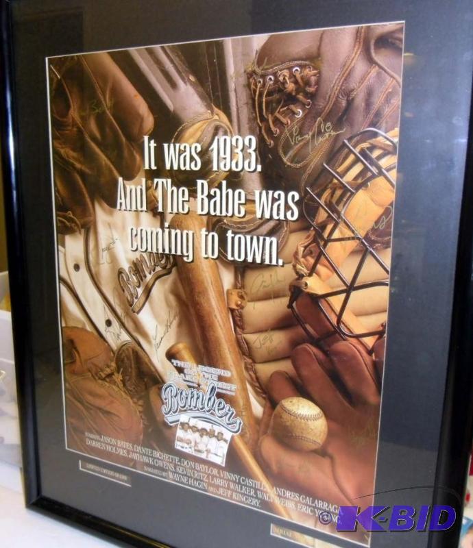 lot 20016 image: Legend of the Blake Street Bombers Signed Limited Edition 24 of 100  Framed Poster with COA