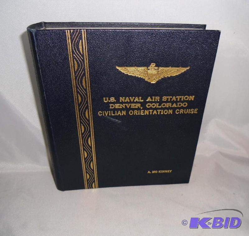 lot 20017 image: WWII era US Naval Air Station Denver Colorado Civilian Orientation Cruise Photo Album Souvenir