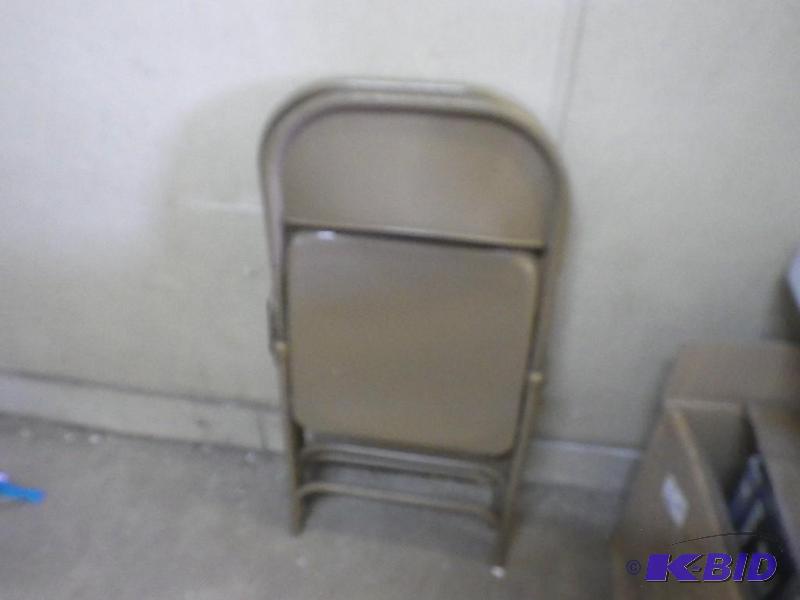 2 metal folding chairs...