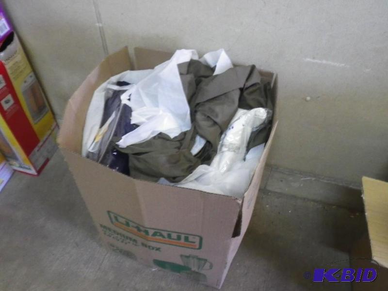 box of bedding...