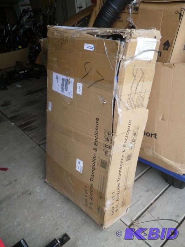 8 ft airzone trampoline and enclosure...
