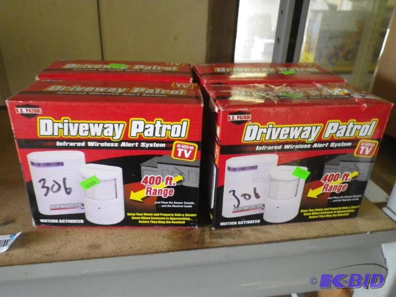 4 driveway alert boxes...