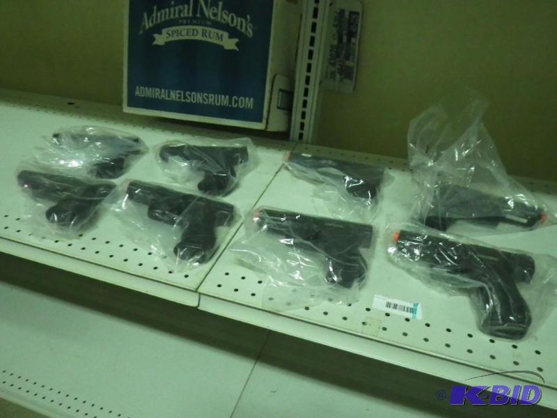 8 BB gun pistols...