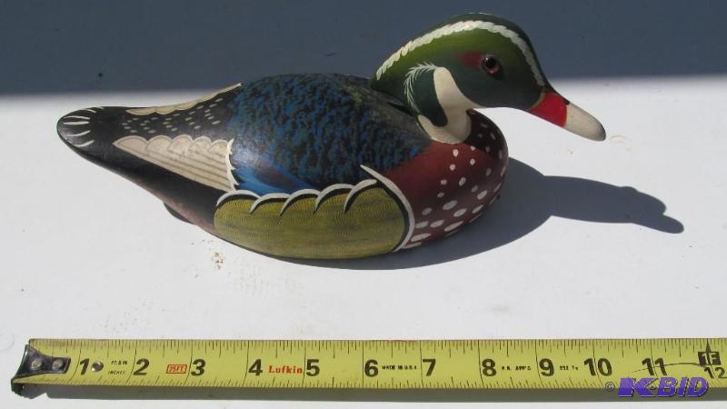 Colorful Duck Carving
