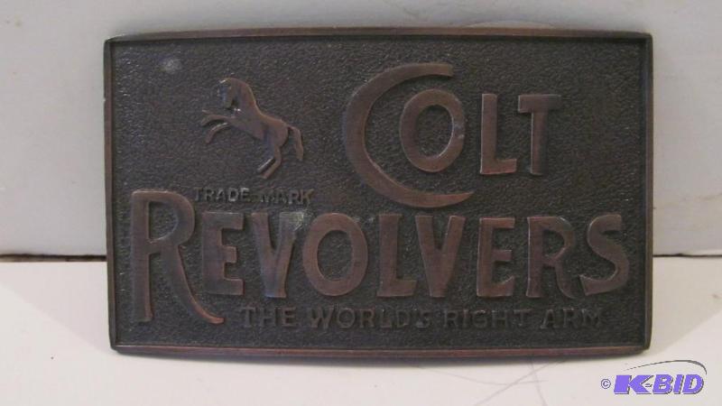 Belt Buckle  Colt Revolver