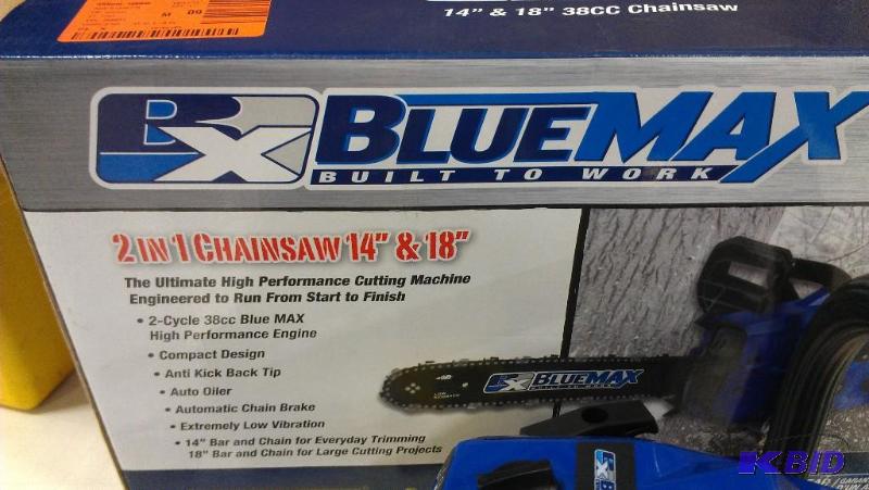 BLUE MAX Chain Saw, 14 in and 16 in.. New in ...