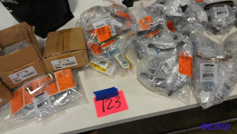 Large lot of drawer and cabinet handles.. see...