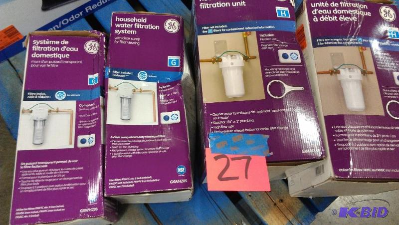 Four Water Filtration units. Two each of regu...