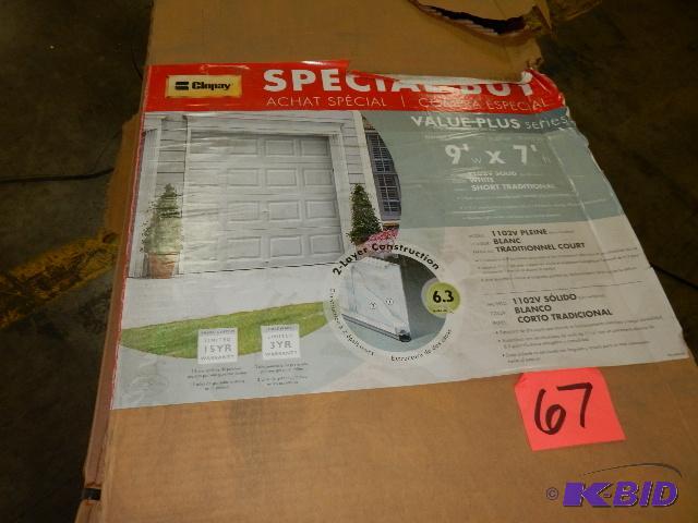 9ft x 7 ft CloPay Insulated Garage Door.. Loo...