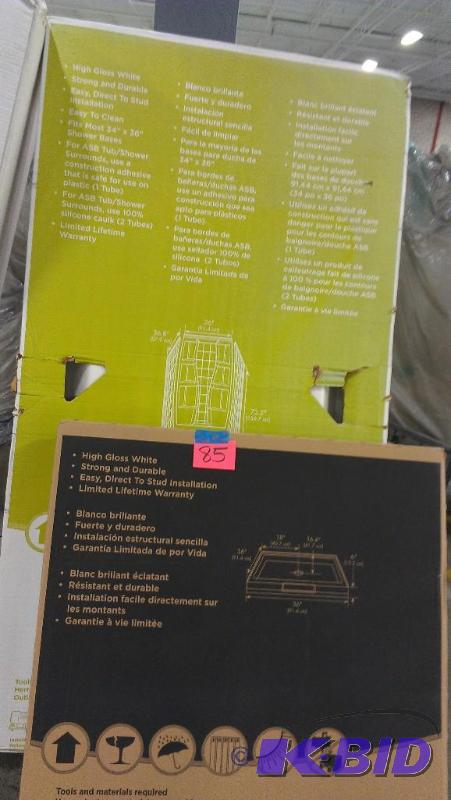 Shower surround AND shower floor. 36&quot sh...