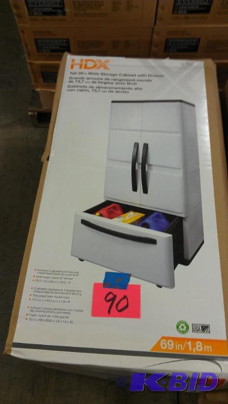 Storage cabinet with drawer. Nice for garage ...