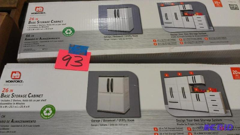 2 Base Storage Cabinets for garage, basement,...