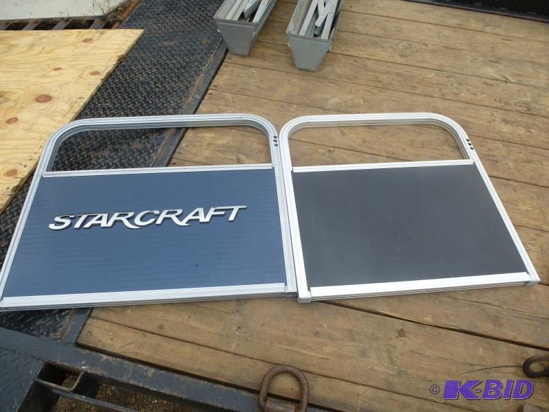 lot 40 image: Starcraft pontoon doors 2 doors one price....
