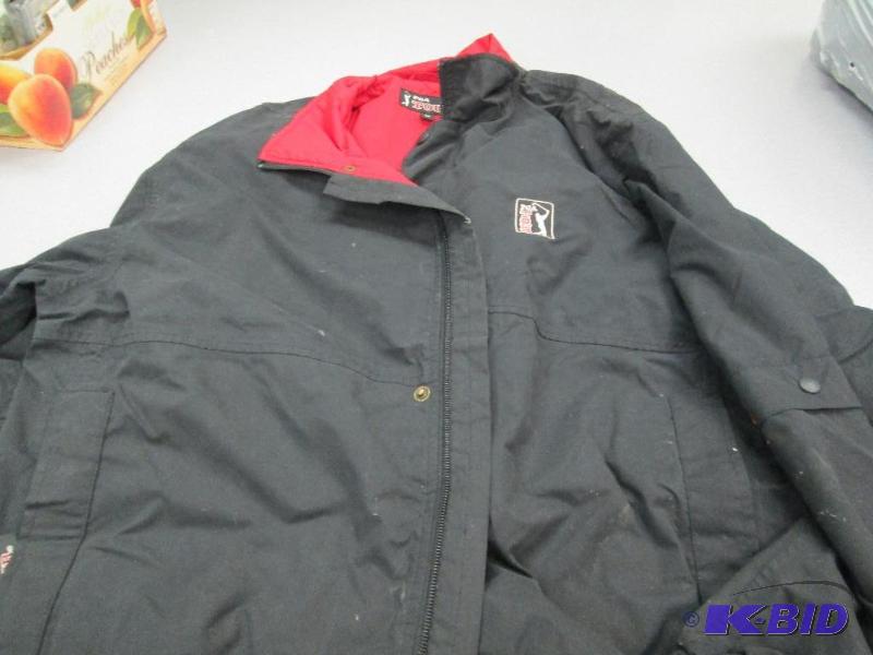 lot 111 image: M-PGA tour jacket Black and red inside collar...
