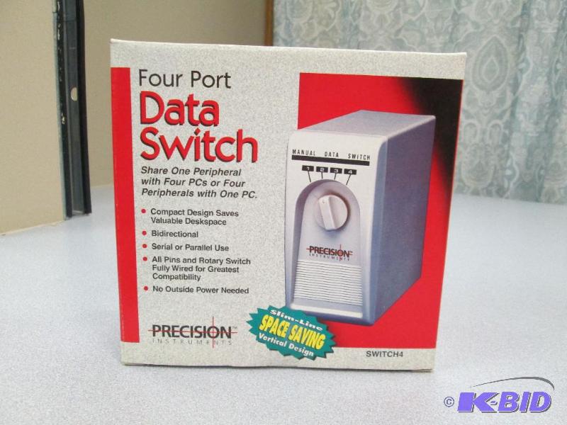 lot 120 image: Four Port Data Switch share one peripheral wi...