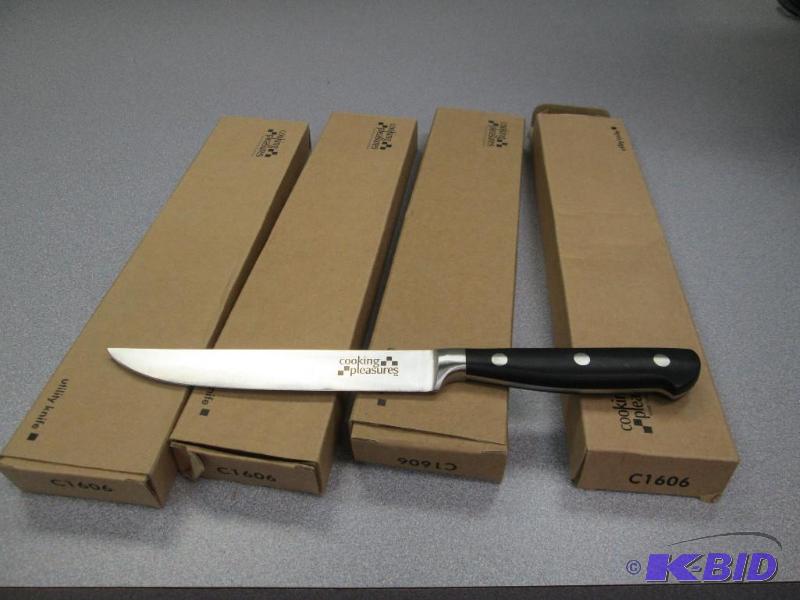 lot 139 image: Qty 4 Cooking Pleasures Utility knifes...