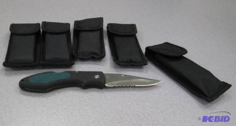 lot 178 image: Qty 5 North American Hunting club pocket kniv...