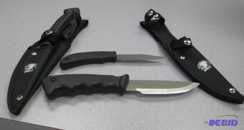 lot 179 image: Qty 2 North American Hunting Club knives Stai...
