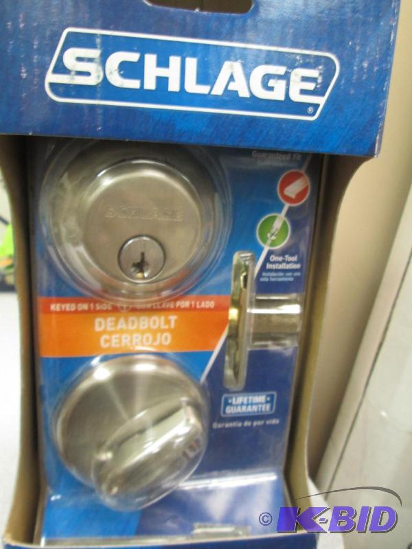 lot 196 image: Schlage Professional Grade Security Dead bolt...