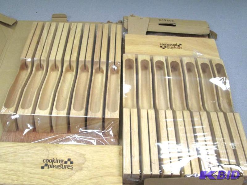 lot 23 image: Qty 2 Cooking Pleasures In-Drawer knife stora...
