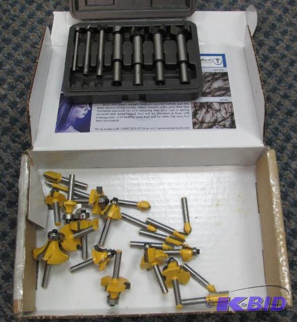lot 244 image: router bits...