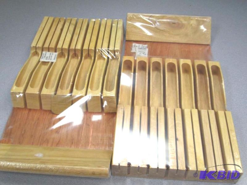 lot 26 image: Qty 2 In-Drawer knife storage block...