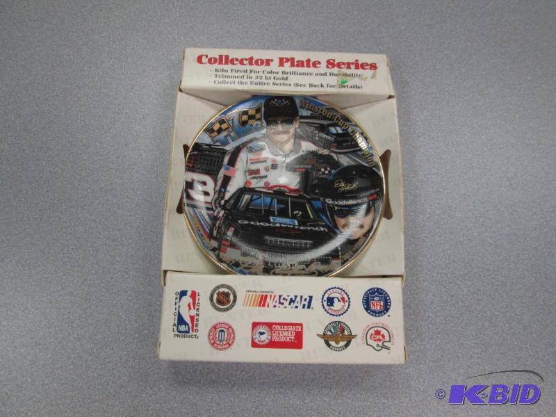 lot 260 image: Collector plate series of Dale Earnhardt Wins...