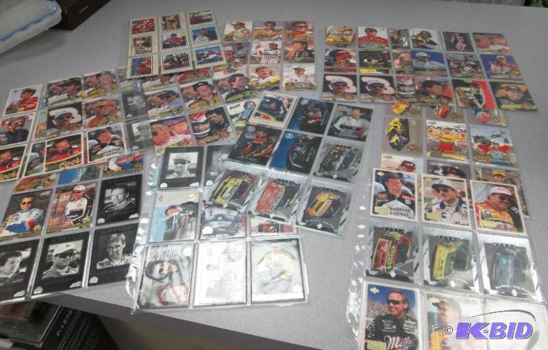 lot 263 image: Collectable cards of NASCAR drivers Jeff Gord...