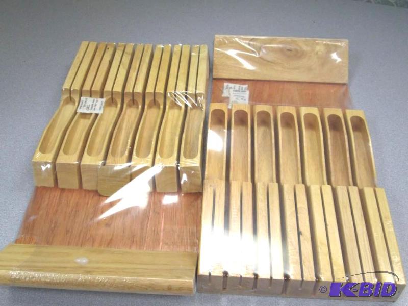 lot 27 image: Qty 2 In-Drawer knife storage block...