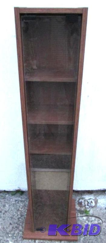 lot 270 image: Tower for CD, DVD or other storage, with glas...