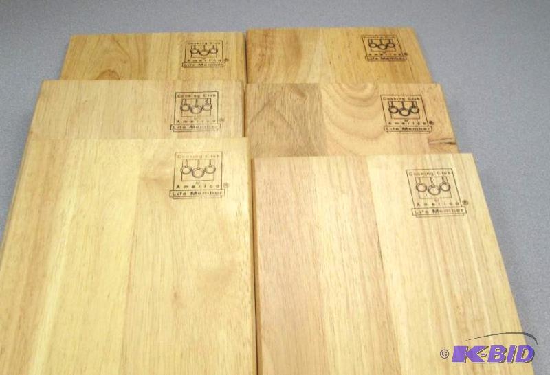lot 28 image: Qty 6 Cooking Club of America life Member cut...