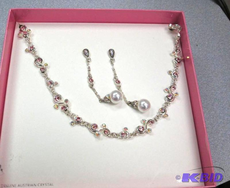 lot 38 image: Genuine Austrain crystal nickel free necklace...