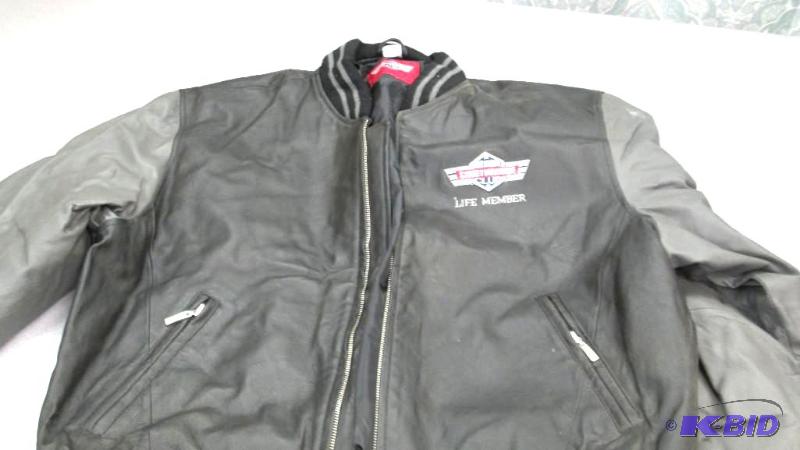 lot 39 image: Large leather jacket It was Designed exclusiv...