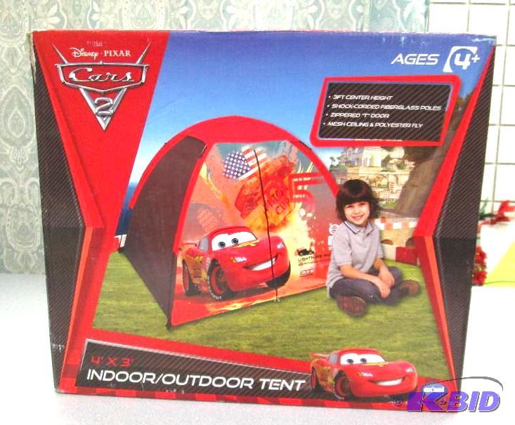 lot 71 image: Disney Cars 2 indooroutdoor tent one pole cr...