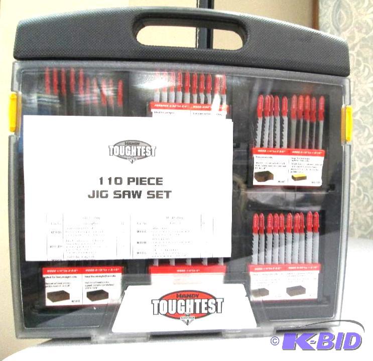 lot 75 image: 110 piece jig saw set...