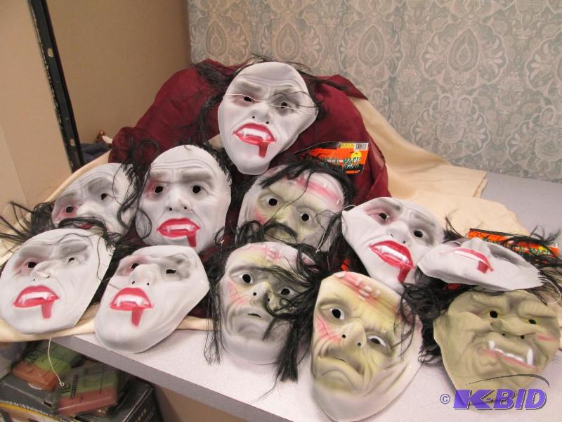 Qty 11 scary masks for Halloween...