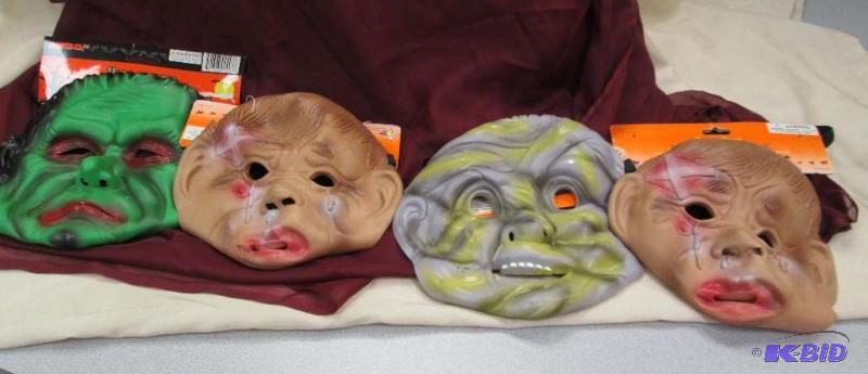 Qty 4 scary mask for Halloween...