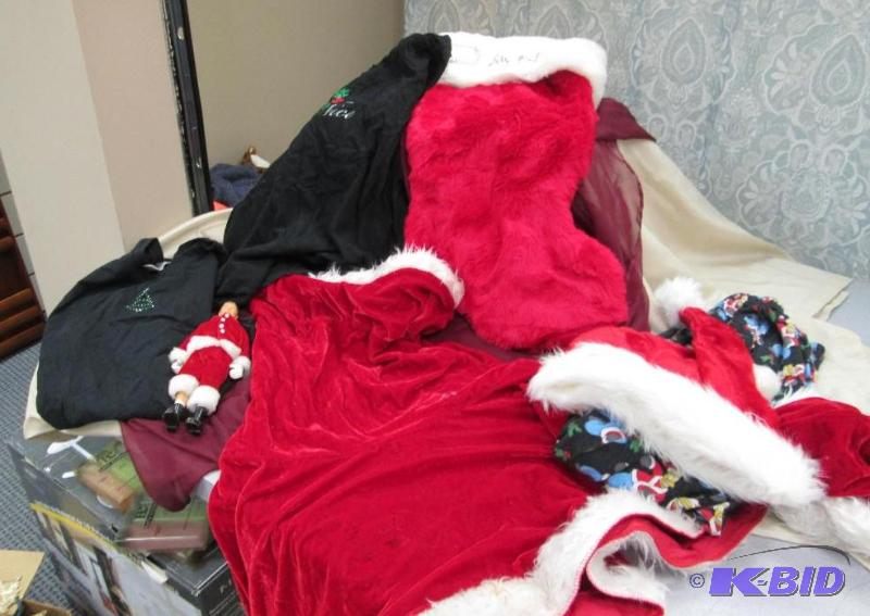2 Christmas hat , two Christmas shirts size l...