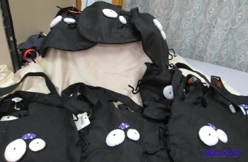 Qty 12 Halloween treat bags has a monster fac...
