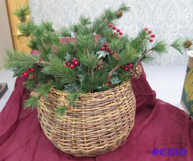 Basket full of Christmas greener...