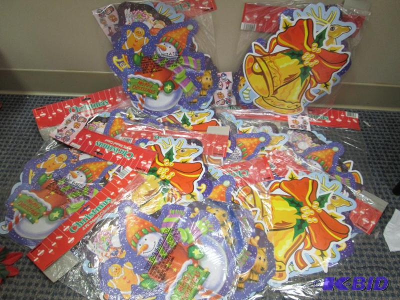 Qty 10 Christmas 4pk printed cutouts- snowman...