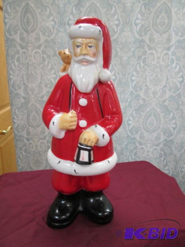 Ceramic Santa with bag of toys...