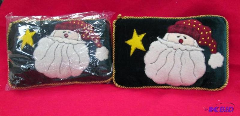 Qty 2 Hanging Christmas pillow with Santa on ...