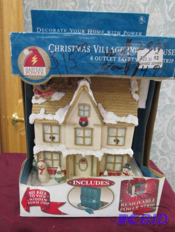 Christmas Village power house 6 out lights sa...